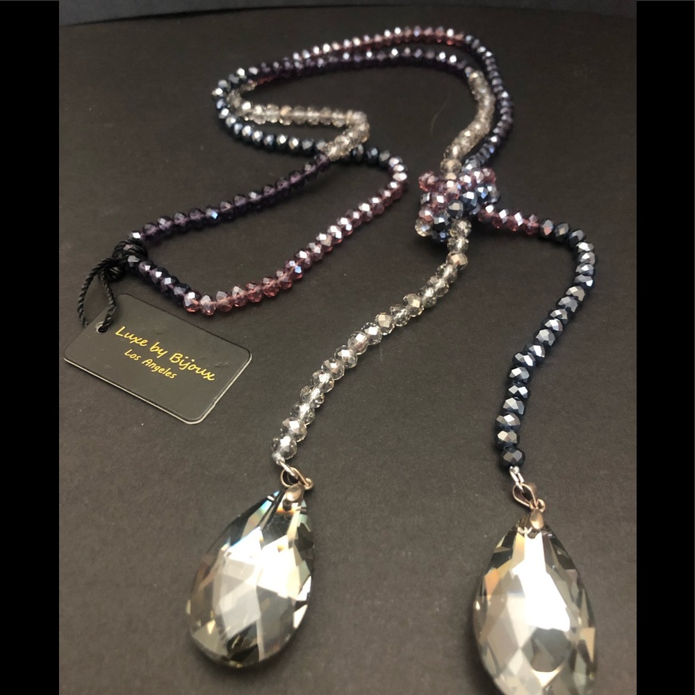 Luxe by Bijoux glass necklace